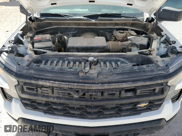 2022 Chevrolet Silverado 1500 Work Truck with VIN 1GCRDAED9NZ506183, listed as a Copart auction lot 45021035 with 105,218 mi miles and Clean Title. Bid and sale history available at DreamBid. Image 11.