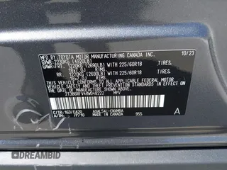 2024 Toyota RAV4 Hybrid XLE Premium with VIN 2T3B6RFV4RW048222, listed as a IAAI auction lot 42415103 with Not provided miles and . Bid and sale history available at DreamBid. Image 9.