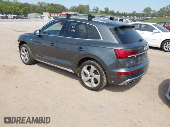 2022 Audi Q5 S line Premium Plus with VIN WA1EAAFY8N2001294, listed as a IAAI auction lot 42044244 with 56,967 mi miles and . Bid and sale history available at DreamBid. Image 3.