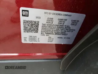 2024 Chevrolet TrailBlazer LS with VIN KL79MNSL9RB079327, listed as a Copart auction lot 46916855 with 4,807 mi miles and Salvage Title. Bid and sale history available at DreamBid. Image 13.