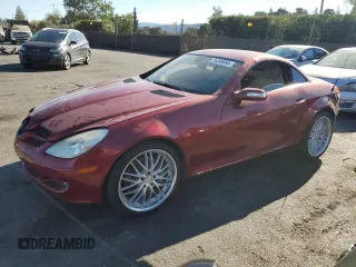 2005 Mercedes-Benz SLK-Class with VIN WDBWK56F85F021839, listed as a Copart auction lot 75289654 with 102,762 mi miles and Clean Title. Bid and sale history available at carsss.com. Image 1.