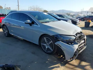 2023 Mercedes-Benz EQE with VIN W1KEG2BB9PF035371, listed as a IAAI auction lot 41623972 with 13,915 mi miles. Bid and sale history available at carsss.com. Image 1.