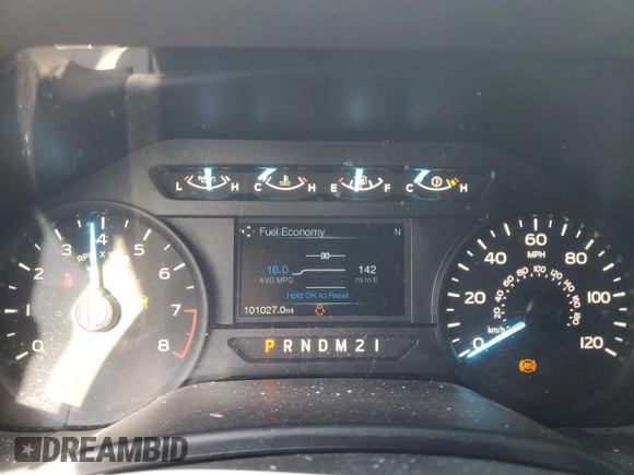 2020 Ford F-150 XL with VIN 1FTEX1CB7LKD33339, listed as a Copart auction lot 48669855 with 101,027 mi miles and Salvage title. Bid and sale history available at DreamBid. Image 9.