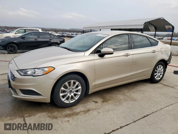 2017 Ford Fusion S with VIN 3FA6P0G76HR231754, listed as a Copart auction lot 47187905 with 92,253 mi miles and Clean Title. Bid and sale history available at carsss.com. Image 1.