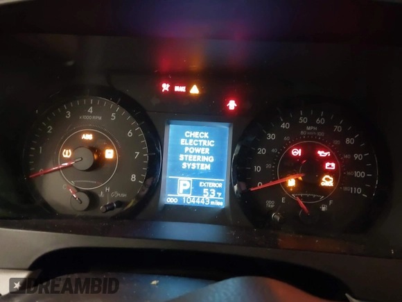 2015 Toyota Sienna L with VIN 5TDZK3DCXFS567507, listed as a IAAI auction lot 41205670 with 104,443 mi miles and . Bid and sale history available at DreamBid. Image 7.