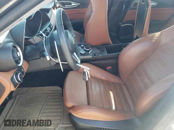2019 Alfa Romeo Giulia Ti with VIN ZARFANBN9K7601162, listed as a Copart auction lot 53297925 with 55,288 mi miles and Salvage title. Bid and sale history available at DreamBid. Image 7.