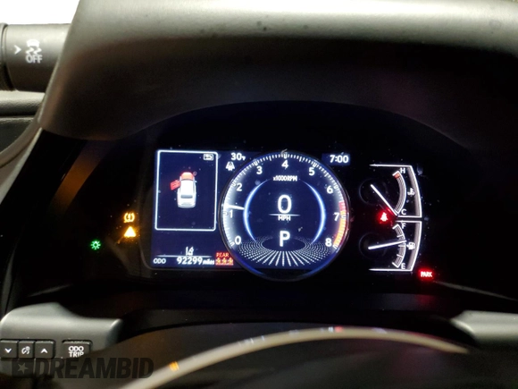 2022 Lexus ES 250 with VIN 58AD11D15NU009398, listed as a Copart auction lot 41675595 with 92,299 mi miles and Salvage title. Bid and sale history available at DreamBid. Image 9.