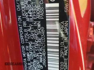 2012 Scion xD with VIN JTKKU4B41C1023489, listed as a Copart auction lot 53554245 with 155,607 mi miles and Salvage title. Bid and sale history available at DreamBid. Image 13.
