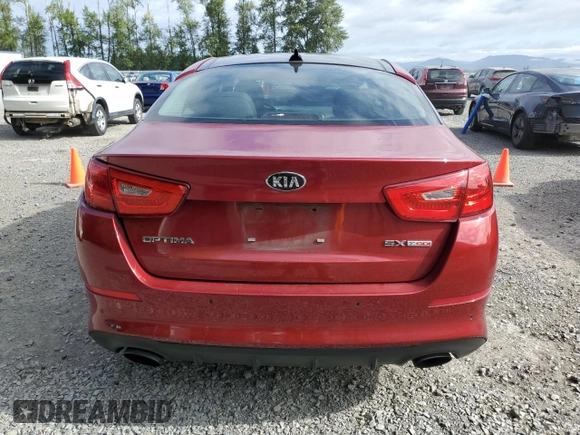 2015 Kia Optima SX Turbo z VIN 5XXGR4A66FG512044, wystawiony jako Copart lot #64883585 z przebiegiem 167 844 mil mil oraz Czysty tytuł • Clean title. Historia ofert i sprzedaży dostępna na DreamBid. Obrazek 6.