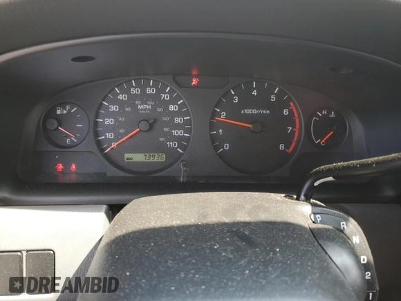2001 Nissan Frontier XE with VIN 1N6DD26S71C385578, listed as a Copart auction lot 59875405 with 73,936 mi miles and Salvage title. Bid and sale history available at DreamBid. Image 9.