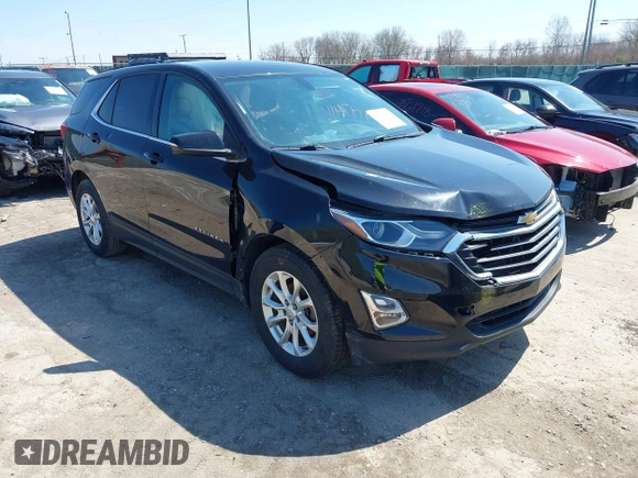 2018 Chevrolet Equinox LT with VIN 2GNAXJEV1J6120187, listed as a IAAI auction lot 41971411 with 115,180 mi miles. Bid and sale history available at carsss.com. Image 1.