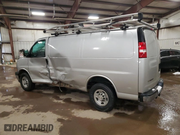 2019 Chevrolet Express Cargo Van with VIN 1GCWGAFG1K1330033, listed as a Copart auction lot 83733644 with 133,362 mi miles and Non Repairable. Bid and sale history available at carsss.com. Image 2.