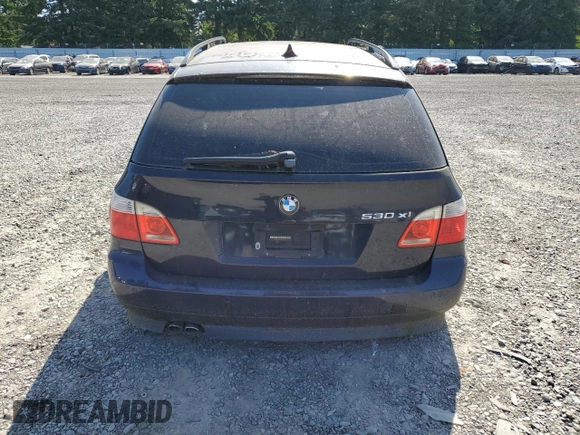 2007 BMW 5 Series 530xi with VIN WBANN73567CN04968, listed as a Copart auction lot 61217315 with 98,153 mi miles and Salvage title. Bid and sale history available at DreamBid. Image 6.