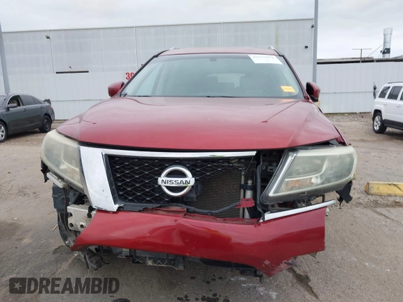 2016 Nissan Pathfinder S with VIN 5N1AR2MM5GC628370, listed as a IAAI auction lot 42193653 with 149,120 mi miles and . Bid and sale history available at DreamBid. Image 13.
