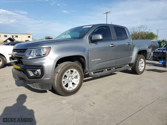 2022 Chevrolet Colorado 2WD LT with VIN 1GCGSCEN7N1124248, listed as a Copart auction lot 50637835 with 25,494 mi miles and Salvage Title. Bid and sale history available at carsss.com. Image 1.