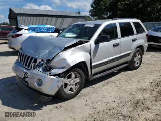 2005 Jeep Grand Cherokee Laredo with VIN 1J4HS48N65C543325, listed as a Copart auction lot 73710514 with 52,153 mi miles and Salvage Title. Bid and sale history available at carsss.com. Image 1.