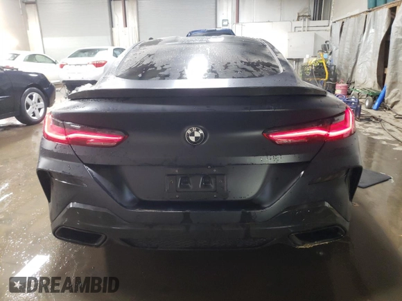 2019 BMW 8 Series M850i xDrive with VIN WBABC4C50KBU95710, listed as a Copart auction lot 85099404 with 58,463 mi miles and Salvage title. Bid and sale history available at DreamBid. Image 6.