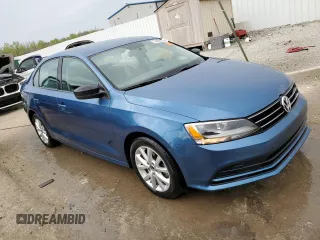 2015 Volkswagen Jetta SE with VIN 3VWD17AJXFM298414, listed as a Copart auction lot 53282975 with 69,452 mi miles and Non repairable. Bid and sale history available at DreamBid. Image 4.