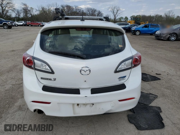 2012 Mazda 3 i Grand Touring with VIN JM1BL1M79C1681111, listed as a Copart auction lot 53619165 with 198,668 mi miles and Salvage Title. Bid and sale history available at DreamBid. Image 6.