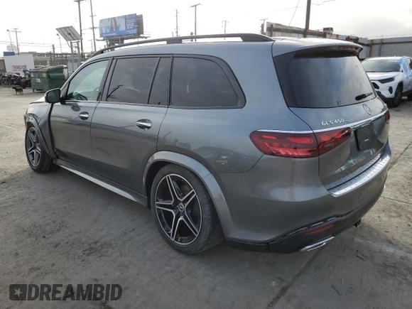 2024 Mercedes-Benz GLS 450 with VIN 4JGFF5KE5RB173752, listed as a Copart auction lot 82844094 with 1,631 mi miles and Salvage Title. Bid and sale history available at DreamBid. Image 2.