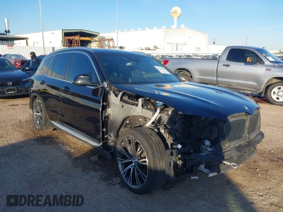 2023 BMW X3 sDrive30i z VIN 5UX43DP03P9N64624, wystawiony jako IAAI lot #41375547 z przebiegiem 28 149 mil mil oraz . Historia ofert i sprzedaży dostępna na DreamBid. Obrazek 1.