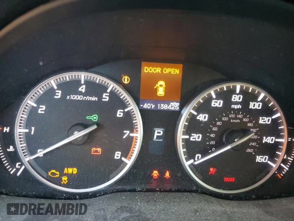 2013 Acura RDX Technology with VIN 5J8TB4H53DL021185, listed as a Copart auction lot 52258465 with 138,425 mi miles and Salvage Title. Bid and sale history available at DreamBid. Image 9.