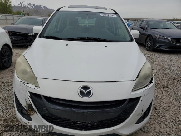 2012 Mazda 5 Touring with VIN JM1CW2CL2C0113997, listed as a Copart auction lot 54355345 with 126,267 mi miles and Salvage Title. Bid and sale history available at DreamBid. Image 5.