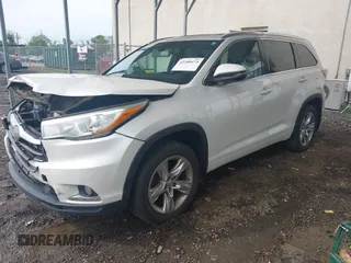 2015 Toyota Highlander Limited with VIN 5TDDKRFH5FS074839, listed as a IAAI auction lot 42280474 with 90,178 mi miles and . Bid and sale history available at DreamBid. Image 2.