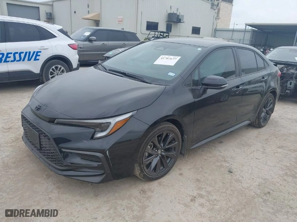 2023 Toyota Corolla SE with VIN 5YFS4MCE5PP147992, listed as a IAAI auction lot 41707637 with 3,465 mi miles. Bid and sale history available at carsss.com. Image 2.