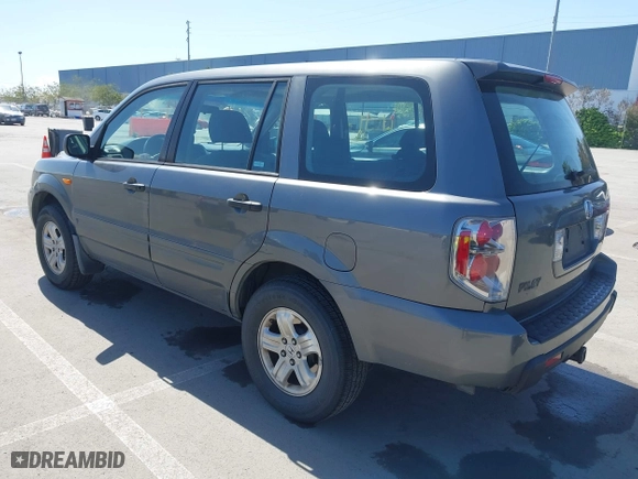2007 Honda Pilot LX with VIN 5FNYF28187B040543, listed as a IAAI auction lot 41964267 with 237,081 mi miles. Bid and sale history available at carsss.com. Image 3.