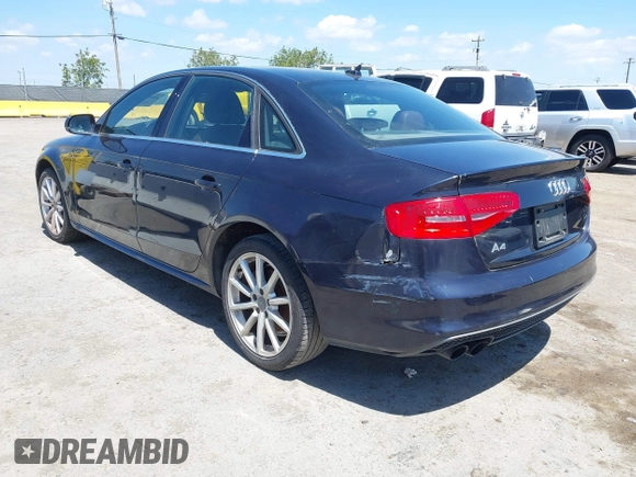 2016 Audi A4 Premium with VIN WAUAFAFL8GN007735, listed as a IAAI auction lot 42090145 with 200,616 mi miles. Bid and sale history available at carsss.com. Image 3.