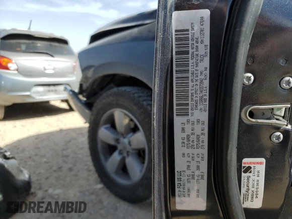2019 Ram 1500 Classic Lone Star with VIN 1C6RR6LT4KS573942, listed as a Copart auction lot 49954925 with 120,514 mi miles and Salvage Title. Bid and sale history available at carsss.com. Image 12.