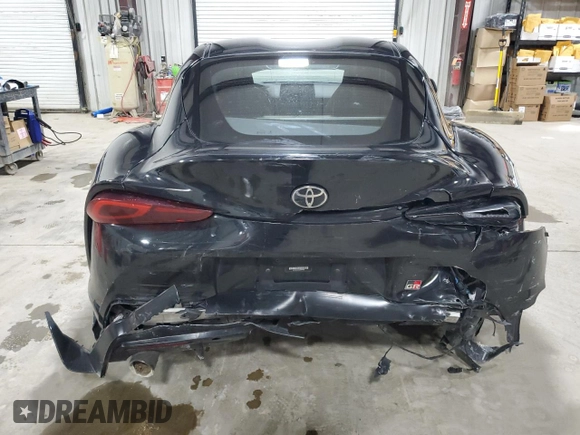 2021 Toyota GR Supra 2.0 with VIN WZ1DB2C0XMW044031, listed as a Copart auction lot 47204675 with 0 mi miles and Salvage Title. Bid and sale history available at carsss.com. Image 6.