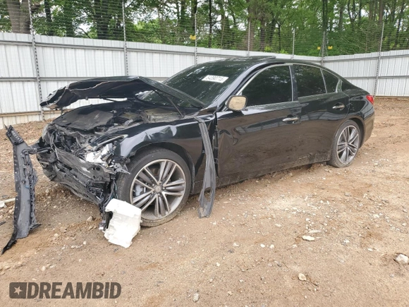 2017 Infiniti Q50 Premium z VIN JN1EV7AP9HM734932, wystawiony jako Copart lot #54390715 z przebiegiem 108 336 mil mil oraz Szkoda całkowita • Salvage title. Historia ofert i sprzedaży dostępna na DreamBid. Obrazek 1.