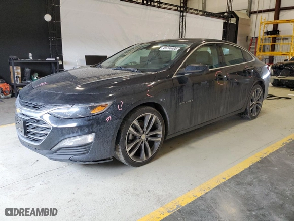 2021 Chevrolet Malibu LT with VIN 1G1ZD5ST4MF024717, listed as a Copart auction lot 45760605 with 95,760 mi miles and Salvage Title. Bid and sale history available at carsss.com. Image 1.
