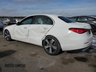 2022 Mercedes-Benz C 300 with VIN W1KAF4HB9NR039307, listed as a Copart auction lot 89340365 with 25,252 mi miles and Salvage Title. Bid and sale history available at DreamBid. Image 2.