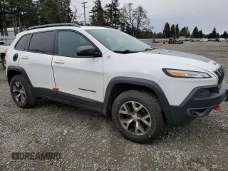 2017 Jeep Cherokee Trailhawk L Plus with VIN 1C4PJMBS3HD237118, listed as a Copart auction lot 49303805 with 120,581 mi miles and Salvage Title. Bid and sale history available at carsss.com. Image 4.