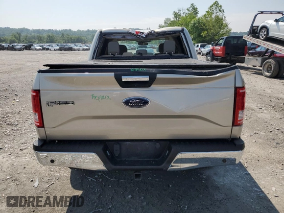 2017 Ford F-150 XL with VIN 1FTEW1EG7HFC07137, listed as a Copart auction lot 60185645 with 45,562 mi miles and Salvage title. Bid and sale history available at DreamBid. Image 6.