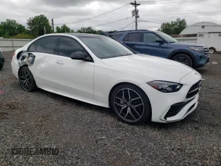 2024 Mercedes-Benz C 300 with VIN W1KAF4HBXRR186127, listed as a Copart auction lot 58901705 with 6,697 mi miles and Salvage title. Bid and sale history available at DreamBid. Image 4.