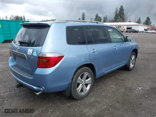 2008 Toyota Highlander Sport with VIN JTEDS43A582019517, listed as a IAAI auction lot 41918787 with 169,872 mi miles. Bid and sale history available at carsss.com. Image 4.
