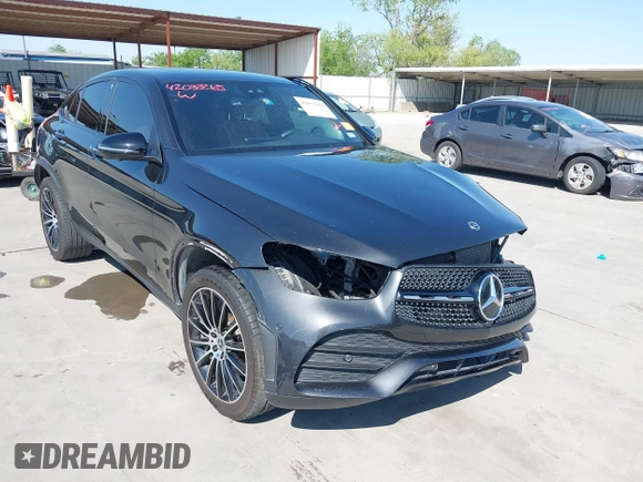 2022 Mercedes-Benz GLC with VIN W1N0J8EB8NG065353, listed as a IAAI auction lot 42033265 with 25,846 mi miles. Bid and sale history available at carsss.com. Image 1.