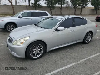 2007 Infiniti G35 Sedan Journey with VIN JNKBV61E57M724727, listed as a Copart auction lot 53132505 with 163,330 mi miles and Salvage Title. Bid and sale history available at carsss.com. Image 1.