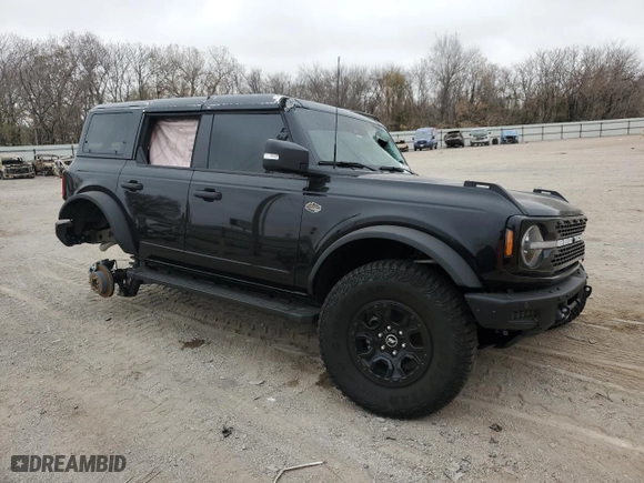 2024 Ford Bronco Wildtrak with VIN 1FMEE2BP7RLA82233, listed as a Copart auction lot 84203664 with 0 mi miles and Salvage Title. Bid and sale history available at carsss.com. Image 4.
