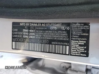 2011 Mercedes-Benz C 300 Sport с VIN WDDGF5EB2BR158350, выставлен на аукционе Copart как лот 56429915 с пробегом 147 655 миль миль и Списание • Salvage title. История ставок и продаж доступна на DreamBid. Изображение 12.