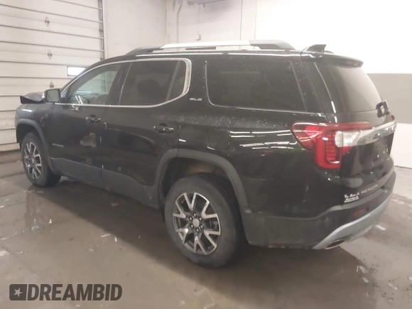 2021 GMC Acadia SLE with VIN 1GKKNRLS9MZ232758, listed as a IAAI auction lot 41548170 with 56,714 mi miles. Bid and sale history available at carsss.com. Image 3.