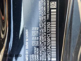 2023 BMW M4 Competition with VIN WBS33AZ09PCL12350, listed as a Copart auction lot 76828464 with 16,545 mi miles and Salvage Title. Bid and sale history available at carsss.com. Image 12.