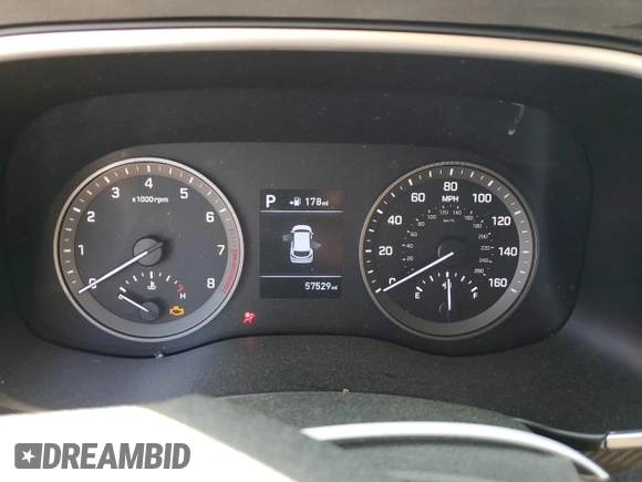 2020 Hyundai Tucson SE z VIN KM8J2CA43LU133054, wystawiony jako Copart lot #53055085 z przebiegiem 57 529 mil mil oraz Szkoda całkowita • Salvage title. Historia ofert i sprzedaży dostępna na DreamBid. Obrazek 9.