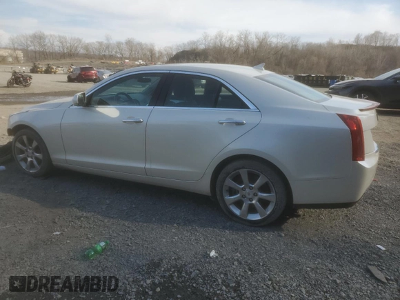 2014 Cadillac ATS Luxury AWD with VIN 1G6AH5RX7E0108443, listed as a Copart auction lot 49048765 with 128,285 mi miles and Salvage Title. Bid and sale history available at carsss.com. Image 2.