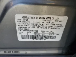 2005 Infiniti G35 with VIN JNKCV51E65M206766, listed as a Copart auction lot 70475334 with Not Provided miles and Salvage Title. Bid and sale history available at DreamBid. Image 14.