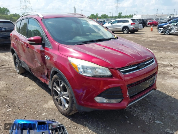 2015 Ford Escape Titanium z VIN 1FMCU9J91FUC58933, wystawiony jako IAAI lot #42583736 z przebiegiem 147 359 mil mil oraz . Historia ofert i sprzedaży dostępna na DreamBid. Obrazek 1.